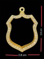 กรอบอิตาลี (ล้อมเพชร-ติดกาว) 意大利金壳 (T4878)